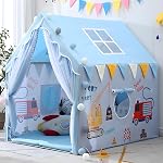 XEMOX, Light Weight Kids Play Tent House – Fun, Foldable, and Durable for Indoor & Outdoor Toys for 3 to 10 Year Old Kids (CRN 01)- Amazon