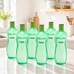 Nayasa Loopy 1000 ML Pet Plastic Fridge Water Bottles Set of 6 | BPA Free | Leak Proof | Airtight Lid | Green- Amazon