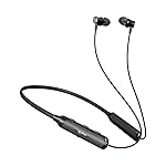 pTron Tangent Evolve w/ 50Hrs Playtime, HD Mic, Pristine Sound, 14mm Drivers, Bluetooth V5.3 w/Dual-Device Pairing Wireless Neckband, Magnetic Buds, Voice Assistant,Type-C Fast Charging & IPX4(Black)- Amazon