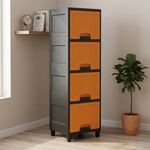 MAXTID Multi Layer Wardrobe Cabinet with Pull-Out Drawers Drawer Divider (Plastic)- Flipkart