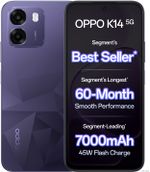 OPPO K14 5G (Prism Violet, 256 GB) (6 GB RAM)- Flipkart