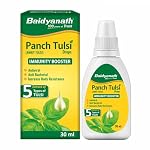 Baidyanath Ayurved Panch Tulsi Drops – 30 ml | Natural Immunity Booster with Goodness of Five Types of Tulsi- Amazon