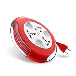 Goldmedal Krysta 2 Pin Heavy-Duty 5-Meter Cable Extension Cord |Master Switch with Indicator|Universal Sockets | Ultra-Smooth Rotation Extension Board for Home & Office| (White and Red)- Amazon