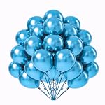 Wanna Party Blue HD Chrome Balloons Pack Theme Kids Birthday Decoration/Anniversary Balloon for Parties (Made in India, 9 inch, Blue, (Pack of 50)- Amazon
