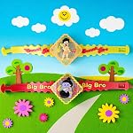 Gods Traditional Character Set of 2 Rakhi for Kids | Rakhi | Set of 2 with Light | Free Tilak Set | Popo Toys® | Assorted Any 2- Amazon