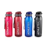 CELLO Athlete Water Bottles Set of 4 Pcs For Daily Use, 800 ml Each Multicolor | Stylish & Unbreakable BPA-Free Leakproof Freezer & Fridge Safe Flip Top Lid Water Bottle For School, Office & Travel- Amazon