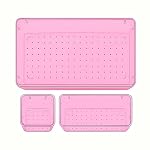 Sulfar 3pcs Bathroom Drawer Tray Dividers Plastic Vanity Organizers Storage Bins For Makeup Dresser Tray (1S+1M+1XL) Pink- Amazon