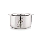Neelam Stainless Steel 14, 22 Gauge, Induction & Gas Stove Friendly, Laser Etching Flat Bottom Tope/Patila/Topiya, 9200 ml, Ideal for Boiling, Steaming, and Cooking, with Excellent Heat Retention- Amazon