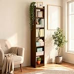 Green Soul Alba 7 Shelves Engineered Wood Book Shelf | Multipurpose Wooden Bookshelf for Home, Bedroom, Living Room, Study Room, Kids Room | Organizer | Storage | 3 Year Warranty (Rolex Brown)- Amazon