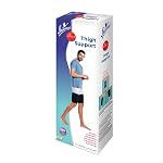 Flamingo Premium Thigh Support – Compression Sleeve for Thigh Pain Relief, Muscle Strain, Sports Injury & Workout Recovery | SIZE – SMALL |- Amazon