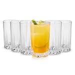 CELLO Estonia Glass Tumbler Set 310 ml Set of 6 | Versatile Clear Glasses for Mocktails Juice and Soft Drinks- Amazon