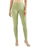 GO COLORS Soft Cotton Stretch Ankle Length Leggings for Women | Breathable- Amazon