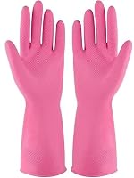 Reusable Household Gloves Dishwashing Kicthen gloves Bathroom Cleaning Pet Hair Care Car Washing (Pack of 2 Pair)- Amazon
