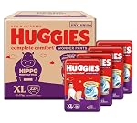 Huggies Complete Comfort Wonder Pants | Pant Style Baby Diapers Extra Large Size, 224 Count | India’s Fastest Absorbing diaper, Clinically Proven to Prevent Diaper Rash | Ideal for 12 to 17 Kgs (56 count, Pack of 4)- Amazon