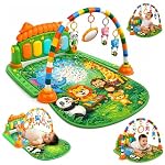 Lifelong Jungle Piano Playgym | Musical Mat with Lights, Hanging Toys & Mirror | Soft Tummy Time & Crawling Play Mat | Motor & Fine Skills Development | Kick & Play Piano Fitness Rack (0–24 Months)- Amazon