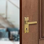 amazon basics Door Handle for Main Door | Main Door Handle |3.7 inch Length of Handle for Grip |Antique Brass | Zinc Alloy- Amazon