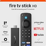 Certified Refurbished Amazon Fire TV Stick HD, Alexa Voice Remote with TV power & volume controls, full HD streaming device- Amazon