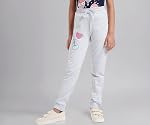 Symbol Regular Girls 100% Cotton Printed Track Pants (Joggers)- Amazon