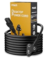 FEDUS Computer Power Cable Cord for Desktops PC and Printers/Monitor SMPS IEC Mains Power Cable 1.5M(Black)- Amazon