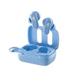 Skullcandy Dime 3 True Wireless Earbuds | Multipoint Bluetooth Pairing, 20-Hour Battery Life, Built-in Mic, Auto Connect | Compatible with iPhone & Android – Preppy Blue- Amazon