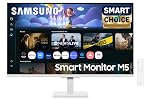 Samsung 32″ (80cm) M5 Smart Monitor with Smart TV Experience (Smartchoice) |FHD 1920 x 1080|Screen Mirroring TV Plus|Speakers|Adaptive Sound|Wi-Fi|HDMI|Bluetooth|LS32FM501EWXXL|White- Amazon
