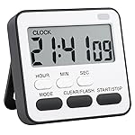 AERYS Digital Kitchen Timer & Stopwatch, Large Digit Countdown, Loud Alarm Clock with Back Magnetic Retractable Stand for Cooking,Baking, Study Table, Office, Gym, Athlete and Student Accessories- Amazon