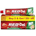 Dabur Red Gel Ayurvedic Toothpaste – 300g (150g x 2) | Reduction in Bad Breath, Plaque & Gingivitis | Freshness with Protection | For Healthy Gums & Effective Dental Care- Amazon