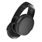 Skullcandy Crusher Wireless Bluetooth Headphones with Multi-Sensory Bass, Noise Isolating Over-Ear Fit, Up to 50 Hours Battery, Microphone for iPhone Android with Travel Bag – Black- Amazon