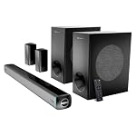 ZEBRONICS Juke bar 9550 pro 5.2 Soundbar (625 Watts), Dolby Audio, Dual Wireless Subwoofer & Wired Satellite, BT v5.3, HDMI ARC, Optical, Powerful Bass, RGB LED Lights, Wall Mountable, Silver- Amazon