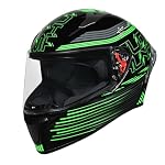 STUDDS Thunder D11 ISI and DOT Certified Full Face Helmet for Men and Women with Clear Visor ( BLK N3 M)- Amazon