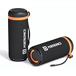 Portronics 15W Breeze 7 Wireless Bluetooth Speaker with Rotational Volume Control, Upto 6 Hours Playtime, Bluetooth 5.4V, Passive Bass Radiator, TWS Mode, RGB LED Lights, Type C Charging(Black)- Amazon
