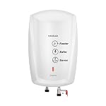 Havells Signa 5 Litre Instant Water Heater(Geyser)| Twin LED Indicator| Rust and Shock Proof Body| ISI Marked| Fire Retardant Power Cord| Warranty: 5 year on inner tank & 2 year comprehensive (White)- Amazon