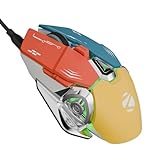 Zebronics Transformer M Plus Wired Gaming Mouse, Up to 12800 DPI, 6 Buttons with a 6-Level DPI Switch, 8 RGB Modes, 1000Hz Polling Rate, 1.5m Detachable Cable, Gaming Grade Sensor (Multicolor)- Amazon