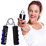 Boldfit Hand Grip Strengthener with Foam Handle, Hand Gripper for Men & Women for Gym Workout Hand Exercise Equipment to Use in Home for Forearm Exercise, Finger Exercise Power Gripper Blue-Black- Amazon
