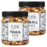 LILA DRY FRUITS Premium Trail Mix 1Kg (500g x 2) – Cashew, Raisins (Black and Golden), Almonds, Apricots, Roasted Pumpkin Sunflower Seeds, Cranberry, Amla, Yellow Dates Dry Fruits Perfect for Gifting- Amazon
