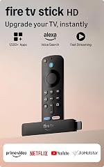 Amazon Fire TV Stick HD (newest model), our fastest HD stick yet, 1,500+ apps, Alexa Voice Remote, directly powered by your TV- Amazon