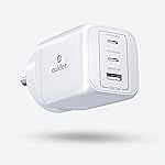 65W GaN Fast Wall Charger, with PD & PPS Support, USB 2C, 1A Port, BIS Certified, Compatible with All iPhones, iPads, MacBooks, laptops, and All Android mobiles (White)- Amazon