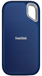 SANDISK Extreme 8TB Portable External SSD, 1050MB/s R, 1000MB/s W, 3m Drop Protection, IP65 Water/dust Resistant, PC,MAC & TypeC Smartphone Compatible, 5Y Warranty, Royal Blue Color- Amazon