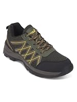Liberty Leap7x MOUNTAIN2E Men Sports Lacing Running Shoes – Black & Olive Green | Comfortable and Durable – Suitable for Lace-Up Walking, Gym, Jogging and Outdoor Shoes for Man – Cushioned Footbed- Amazon