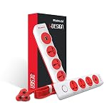 Goldmedal i-Design 4×1 Power Strip with Dual USB (A+A) | Master Switch | LED Indicator | 4 International Sockets | 2 Meter Extension Cord | Extension Board for Home & Office |(White)- Amazon
