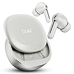 Boat 2025 Launch Airdopes Prime 511, Volume Swipe Control, 50hrs Battery, 4Mics ENx, Multipoint Connection, App Support, Bluetooth Earbuds, TWS Ear Buds Wireless Earphones with mic (Zinc White)- Amazon