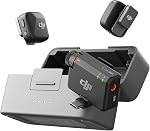 DJI Mic Mini (2 Transmitters + 1 Receiver + Charging Cradle), Ultra Light, Detailed Audio, 48 Hours Use, Noise Cancelling, Auto Limit, Wireless Microphone/iPhone/Android, Vlog, Streaming- Amazon