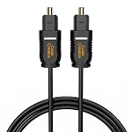 CableCreation Optical Digital Audio Cable 10FT, Thin Fiber Optic Toslink Gold Plated Optical S/PDIF Cord for Home Theater, Sound Bar, TV, PS4, Xbox, VD/CD Player, Game Console& More, Black/OD:2.2mm- Amazon