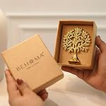 BEHOMA 100% Pure Brass Kalpvriksh Tree with Birds | Tree of Life Showpiece for Car Dashboard & Table Decor (8.5 cm) | Kalpvriksha Vastu & Feng Shui Good Luck Idol, Home & Puja Gift- Amazon
