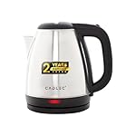 Cadlec Aquanix 1.8 Litre Electric Kettle with Stainless Steel Body | Automatic Cut-Off | Cool-Touch Handle & Lid | Multi-Use for Tea, Coffee, Noodles | 1500W | 2-Year Warranty- Amazon