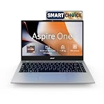 Acer Smartchoice Aspire One, AMD Ryzen 3-7320U, 8GB LPDDR5 RAM/ 256GB SSD, 14.0″/35.56cm TN HD Display, Win 11 Home, Pure Silver, 1.48KG, A114-43, Thin and Light Laptop- Amazon