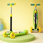 Slovic Kick Scooter for Kids 3+ Years with Adjustable Handle Height | 3 Wheels Kids Scooter Toys | Foldable Kick Skating Cycle | Scooter Birthday Gift for Kids | 50 KG Weight Capacity | BIS Approved- Amazon