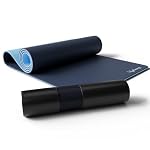 Lifelong 6mm Dual Color TPE Material Anti-Slip Yoga Mat for Home, Gym, Yoga, Workout and Exercise for Women & Men (6 Months Warranty,Llym115), Navy Blue/Blue- Amazon