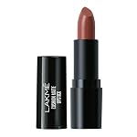 LAKMÉ Forever Matte Lipstick, Waterproof, Non Drying, Creamy Matte Bullet Lipstick Made With French Rose Oil Extracts, Brown Sugar, 4.5g- Amazon