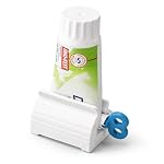 Toothpaste Squeezer with Rolling Holder | Rotatable Toothpaste Tube Dispenser for Bathroom, Kitchen & Travel Use | Easy Manual Tube Squeezer for Toothpaste, Creams, Gel & Cosmetic Tubes (Multicolour) (Pack OF 1)- Amazon